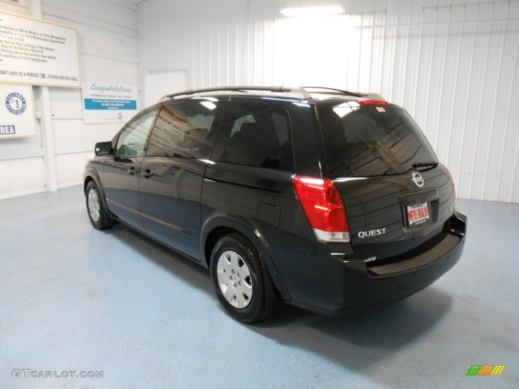 2006 Quest 3.5 S - Galaxy Black Metallic / Gray photo #7