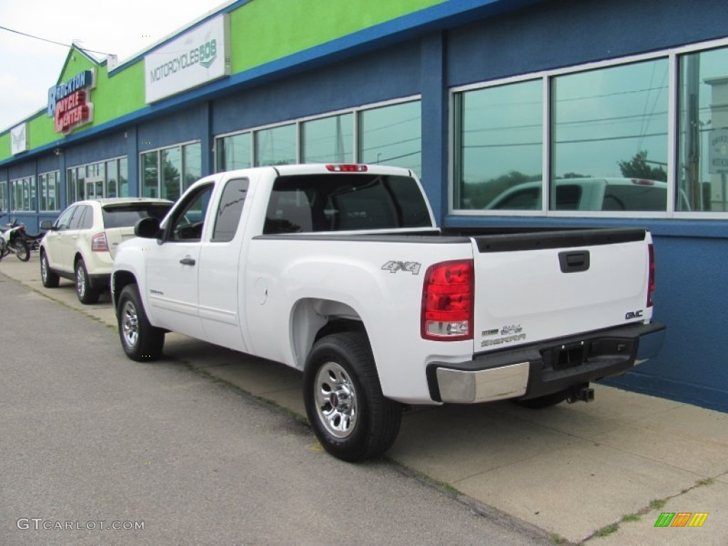 2012 Sierra 1500 SL Extended Cab 4x4 - Summit White / Dark Titanium photo #7