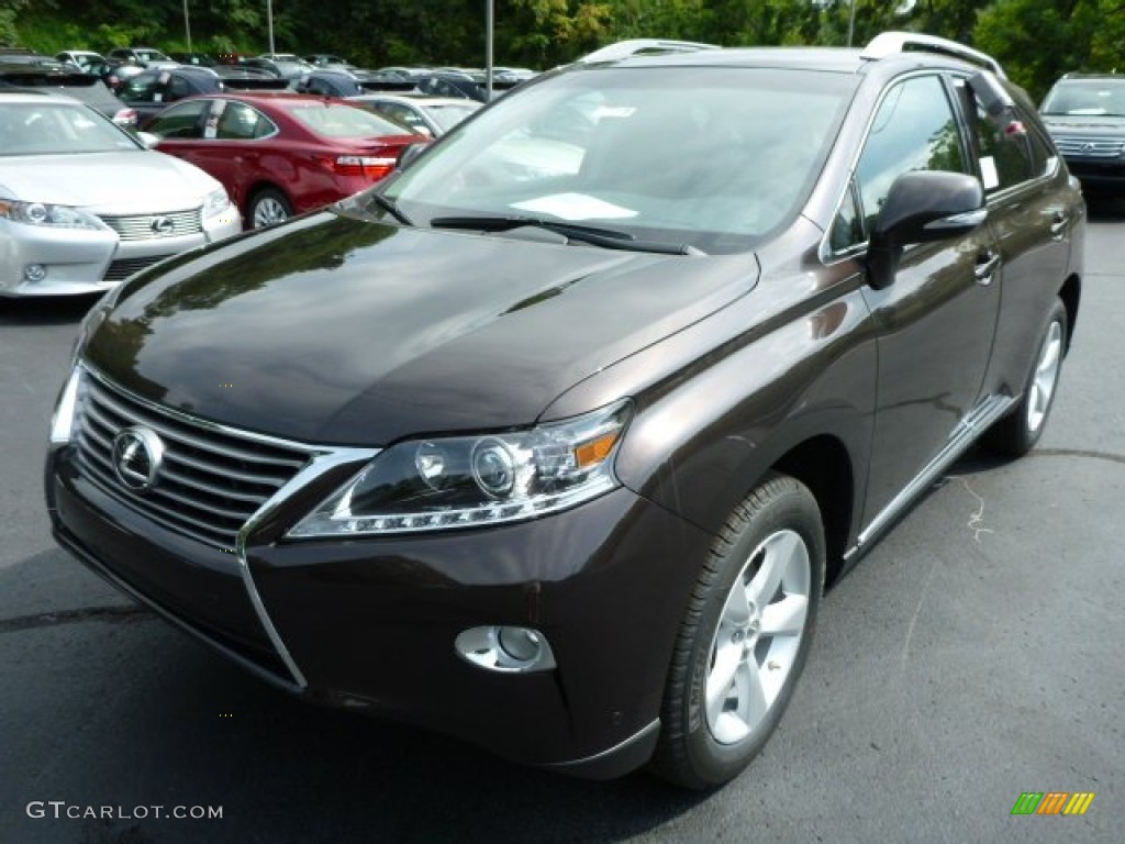 2013 RX 350 AWD - Fire Agate Pearl / Saddle Tan/Espresso Birds Eye Maple photo #8