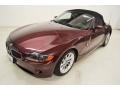 2003 Merlot Red Metallic BMW Z4 2.5i Roadster  photo #7