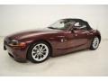 2003 Merlot Red Metallic BMW Z4 2.5i Roadster  photo #8