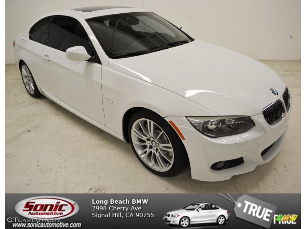 2011 3 Series 335i Coupe - Alpine White / Black photo #1