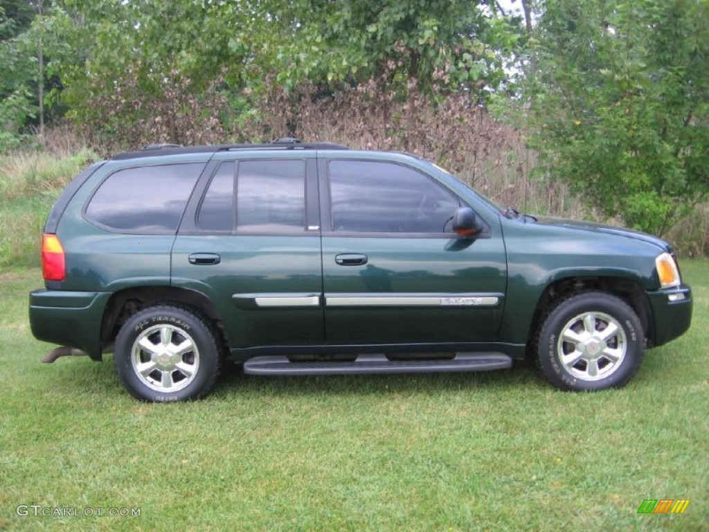 Polo Green Metallic 2003 GMC Envoy SLT 4x4 Exterior Photo #84918040