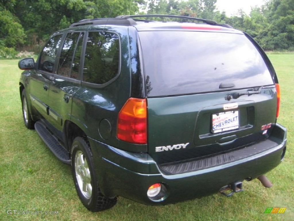 2003 Envoy SLT 4x4 - Polo Green Metallic / Light Oak photo #3