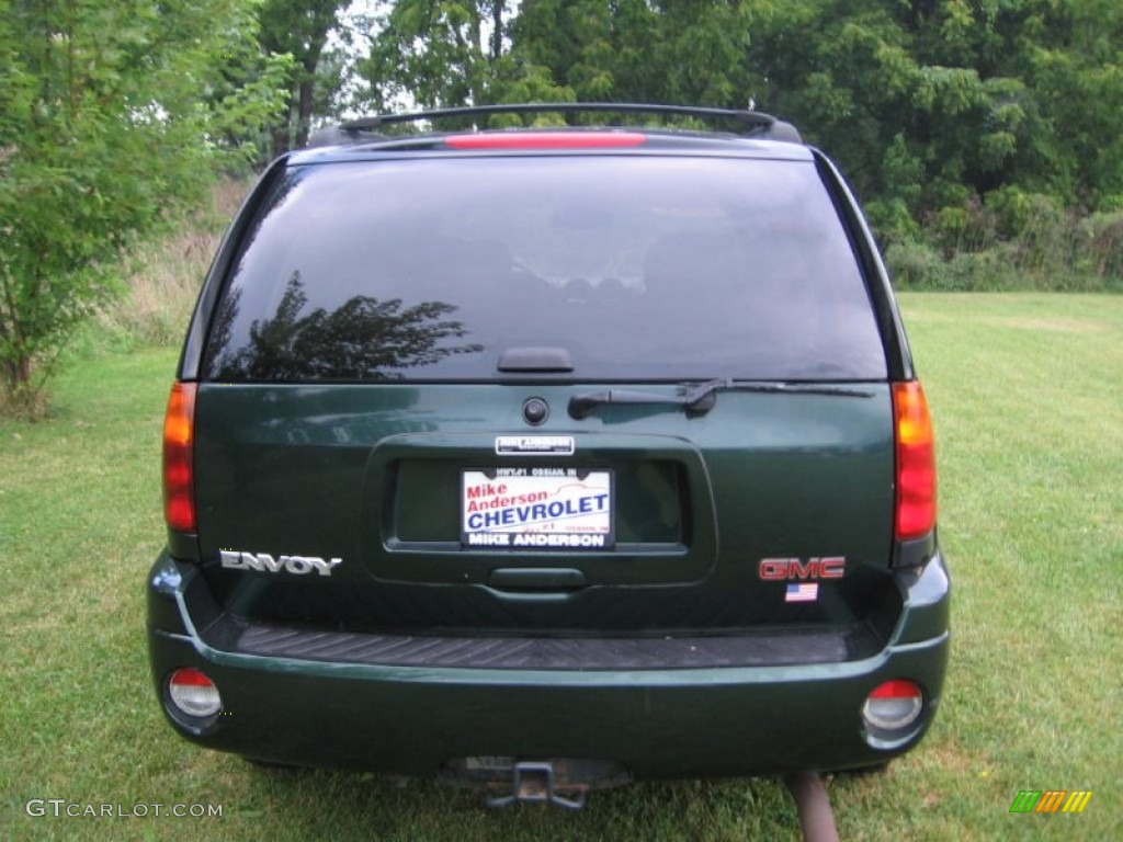 2003 Envoy SLT 4x4 - Polo Green Metallic / Light Oak photo #20