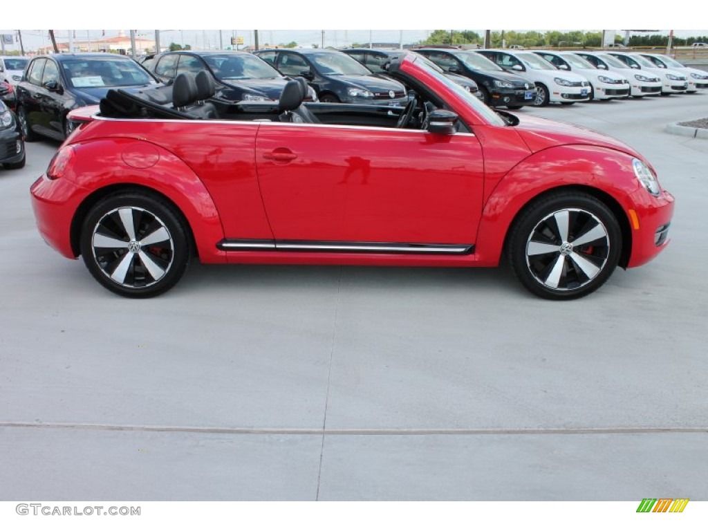 Tornado Red 2013 Volkswagen Beetle Turbo Convertible Exterior Photo #84918865