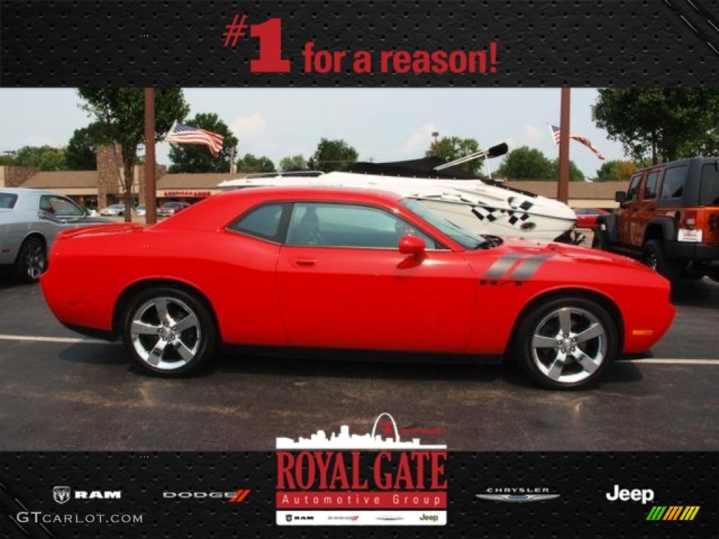 2010 Challenger R/T - TorRed / Dark Slate Gray photo #1