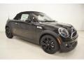 2014 Midnight Black Metallic Mini Cooper S Roadster  photo #2