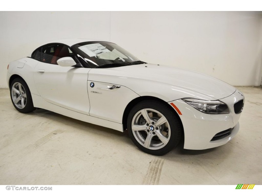 2014 Z4 sDrive28i - Alpine White / Coral Red photo #2