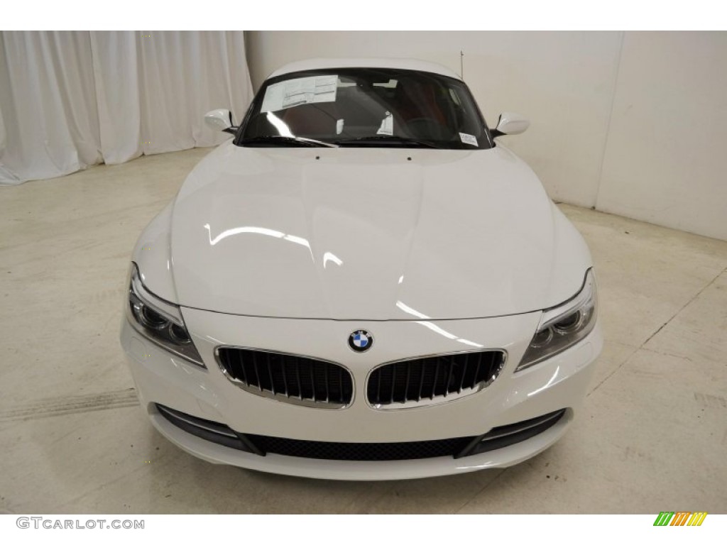 2014 Z4 sDrive28i - Alpine White / Coral Red photo #5