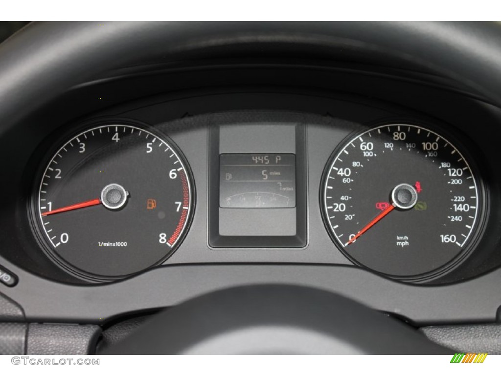 2014 Volkswagen Jetta S Sedan Gauges Photo #84920299