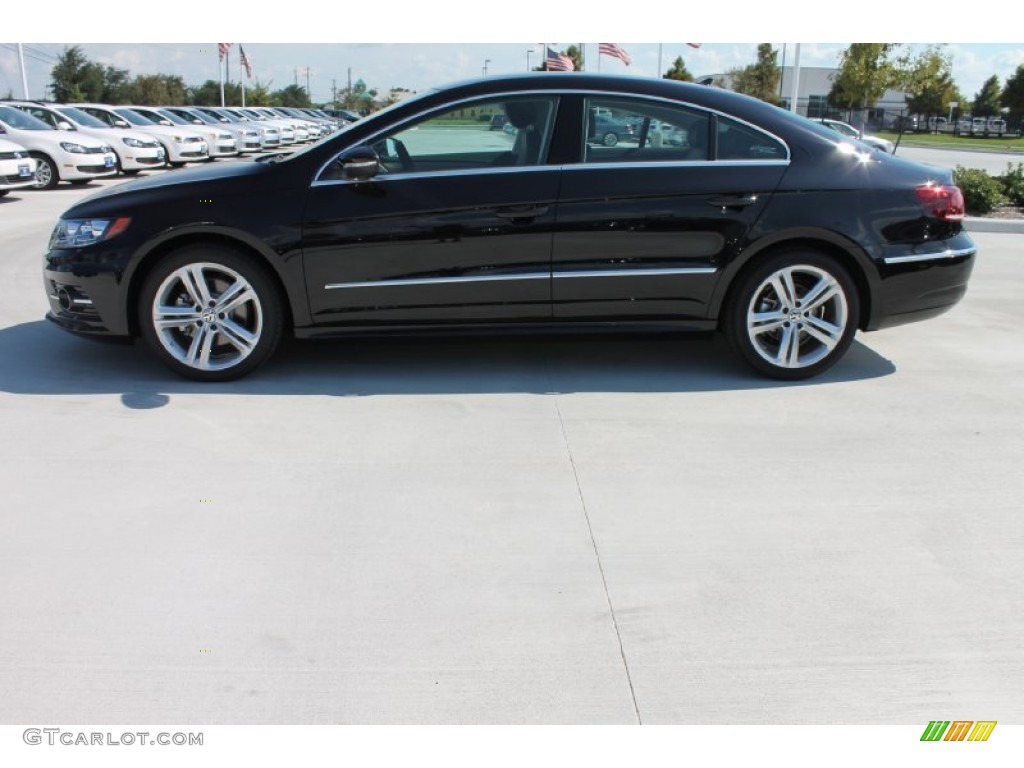 Deep Black Metallic 2014 Volkswagen CC R-Line Exterior Photo #84921379