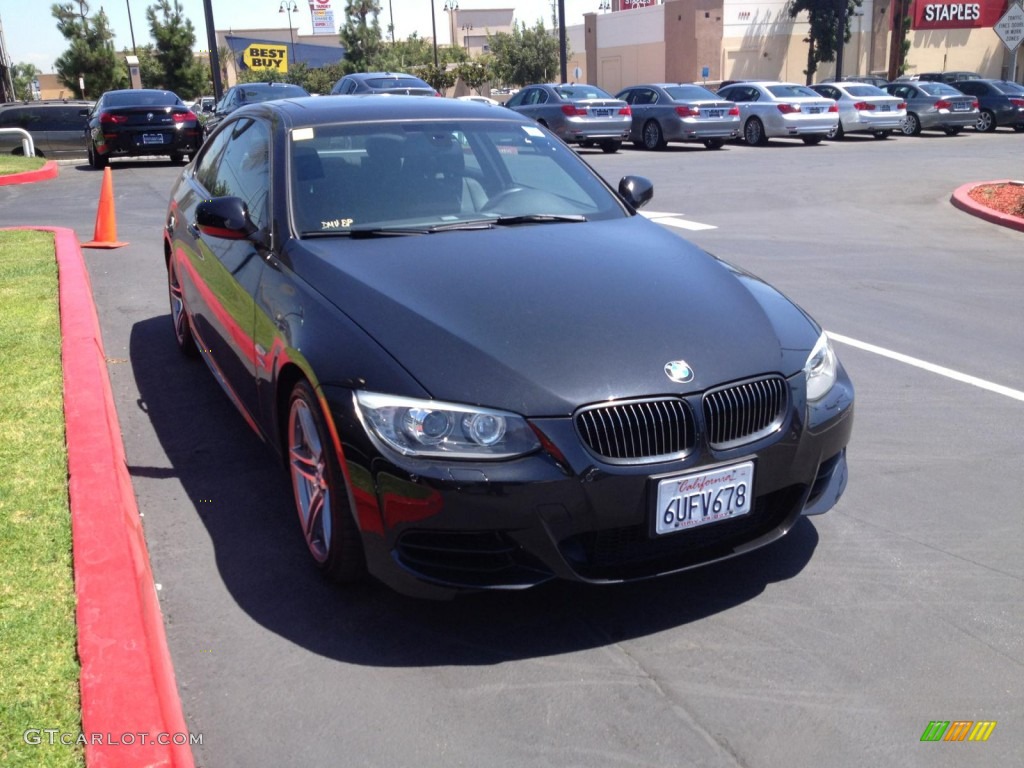 2011 3 Series 335is Coupe - Black Sapphire Metallic / Black photo #5