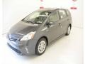 2013 Magnetic Gray Metallic Toyota Prius v Three Hybrid  photo #3