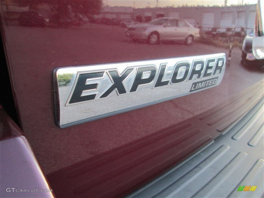 2008 Explorer Limited - Dark Cherry Metallic / Black photo #6