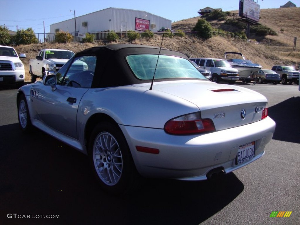 2002 Z3 2.5i Roadster - Titanium Silver Metallic / Black photo #5