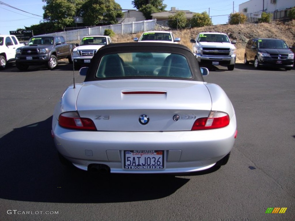 2002 Z3 2.5i Roadster - Titanium Silver Metallic / Black photo #6
