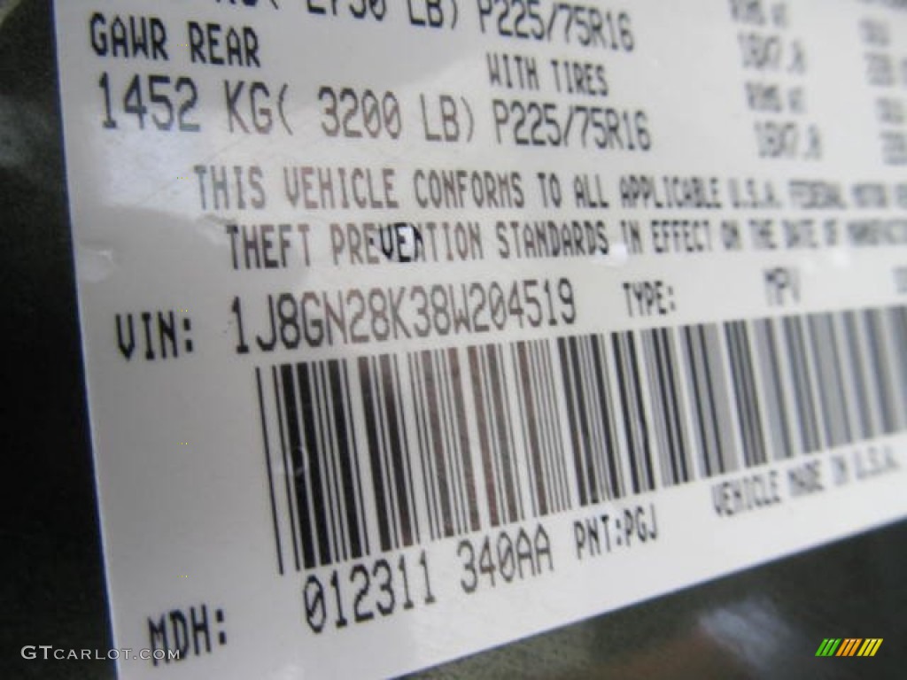 2008 Liberty Sport 4x4 - Jeep Green Metallic / Pastel Pebble Beige photo #19