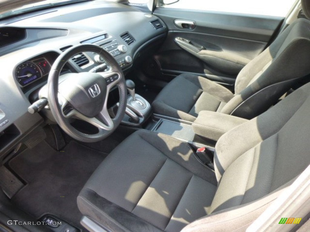 2011 Civic LX-S Sedan - Polished Metal Metallic / Black photo #16