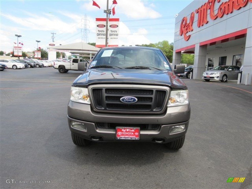 2005 F150 XLT SuperCrew 4x4 - Dark Shadow Grey Metallic / Black photo #2