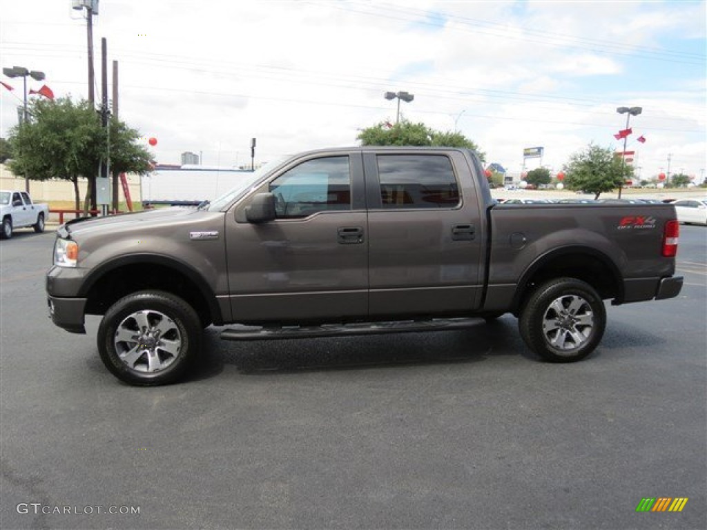 2005 F150 XLT SuperCrew 4x4 - Dark Shadow Grey Metallic / Black photo #4