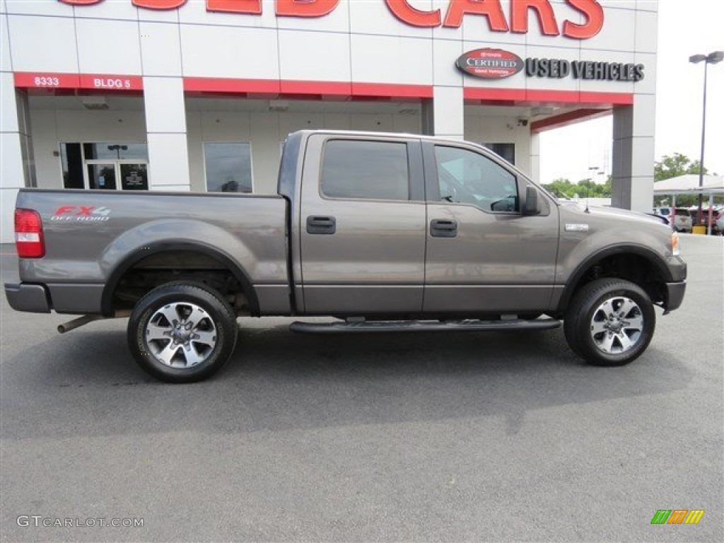 2005 F150 XLT SuperCrew 4x4 - Dark Shadow Grey Metallic / Black photo #8