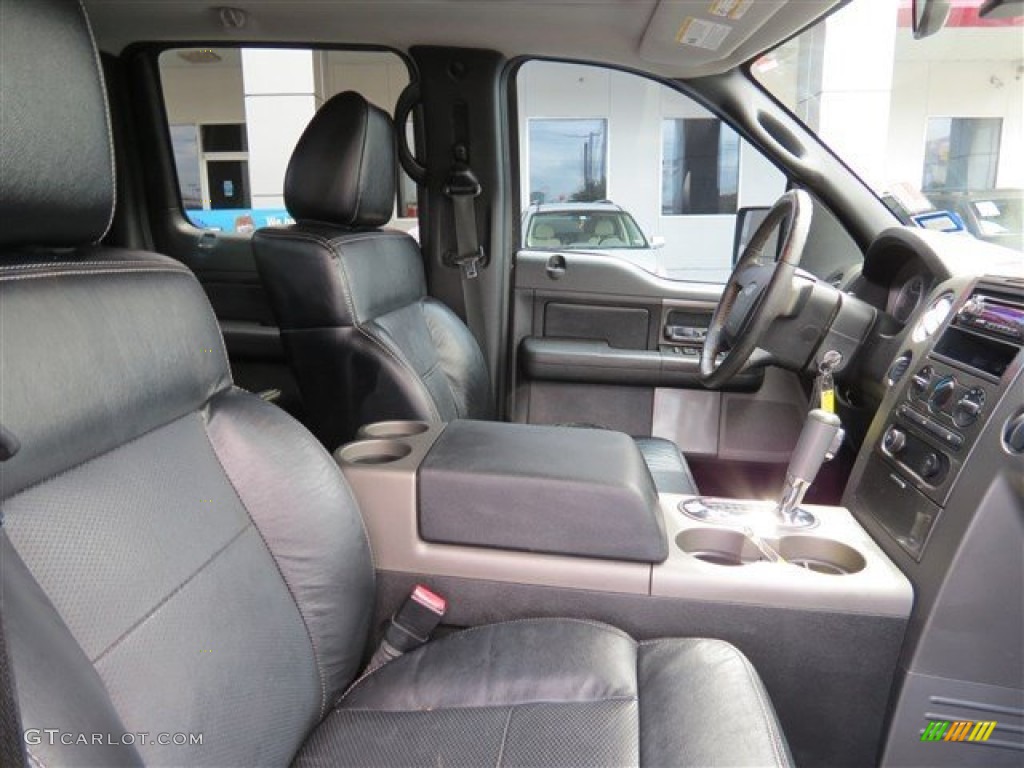 2005 F150 XLT SuperCrew 4x4 - Dark Shadow Grey Metallic / Black photo #13