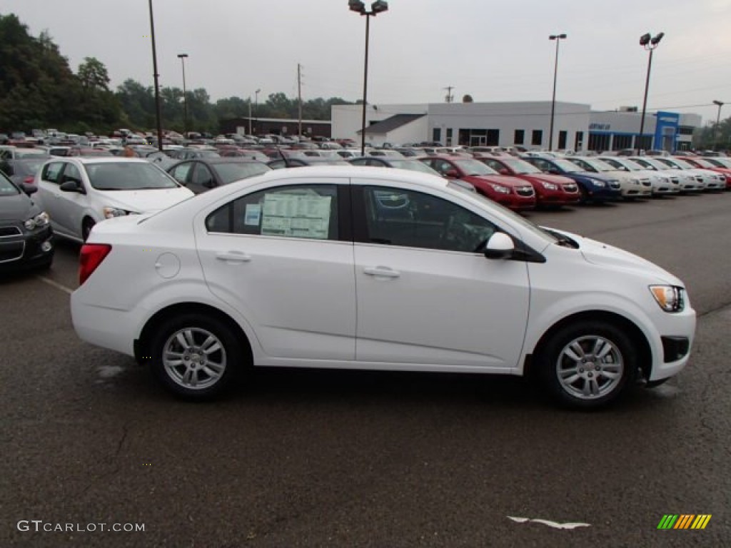 2013 Sonic LT Sedan - Summit White / Jet Black/Dark Titanium photo #1