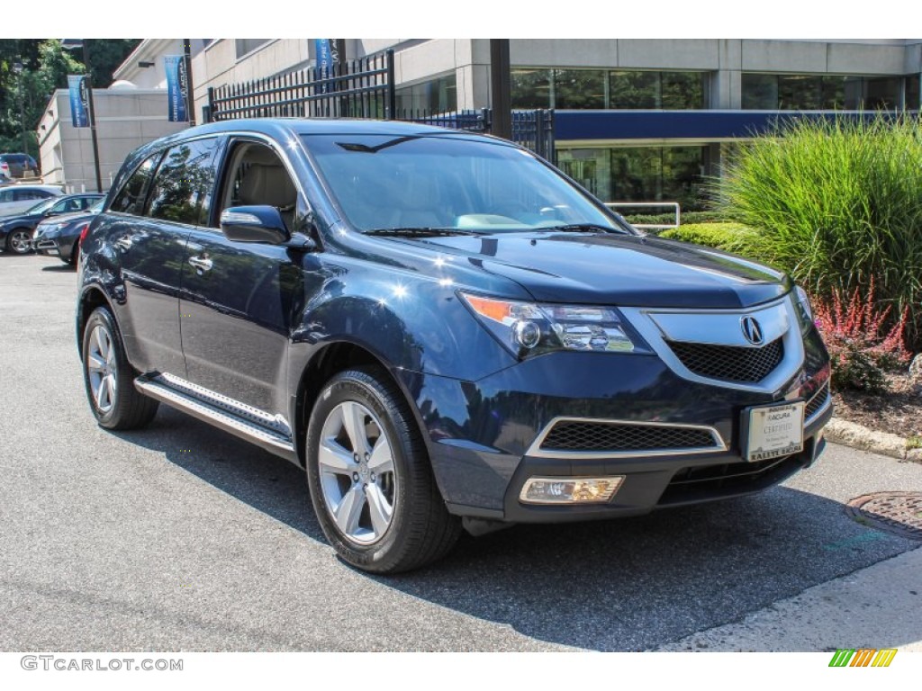 2010 MDX Technology - Bali Blue Pearl / Taupe Gray photo #1