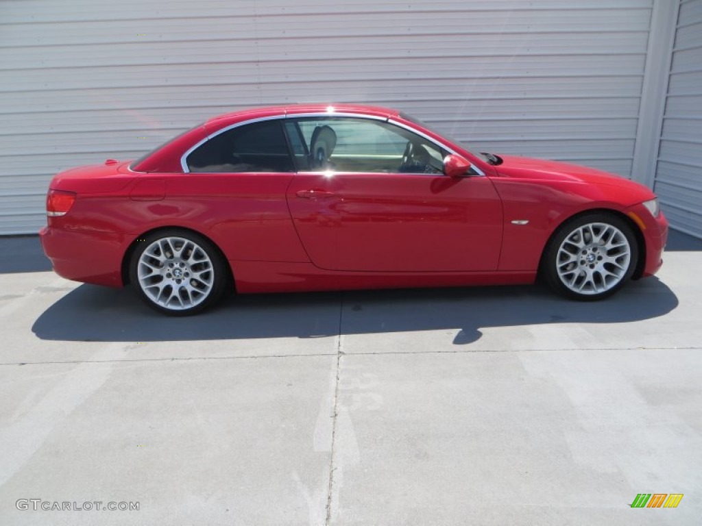 2007 3 Series 328i Convertible - Crimson Red / Cream Beige photo #4