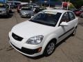 2009 Clear White Kia Rio LX Sedan  photo #4