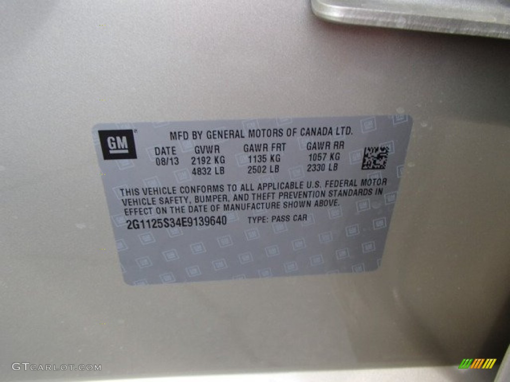 2014 Impala LT - Champagne Silver Metallic / Jet Black photo #20