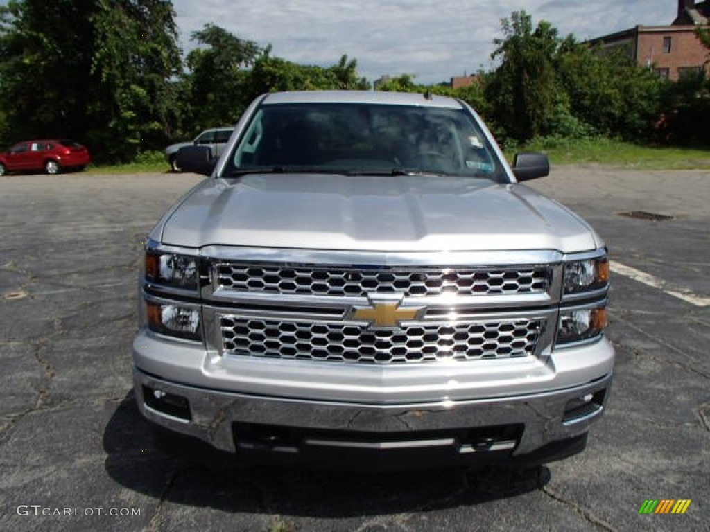 2014 Silverado 1500 LT Double Cab 4x4 - Silver Ice Metallic / Jet Black photo #3