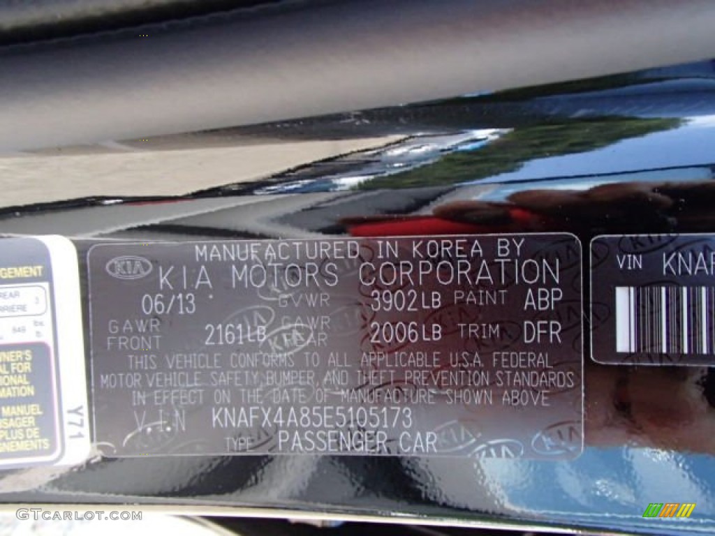 2014 Forte Color Code ABP for Aurora Black Photo #84937839