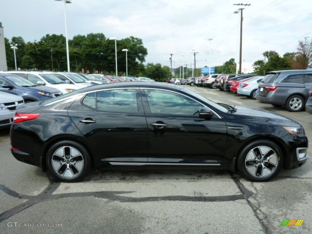 Ebony Black 2011 Kia Optima Hybrid Exterior Photo #84939088