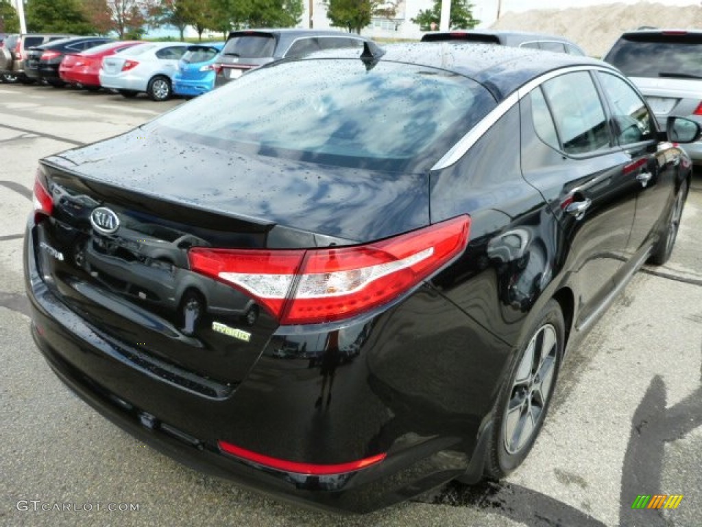 Ebony Black 2011 Kia Optima Hybrid Exterior Photo #84939112