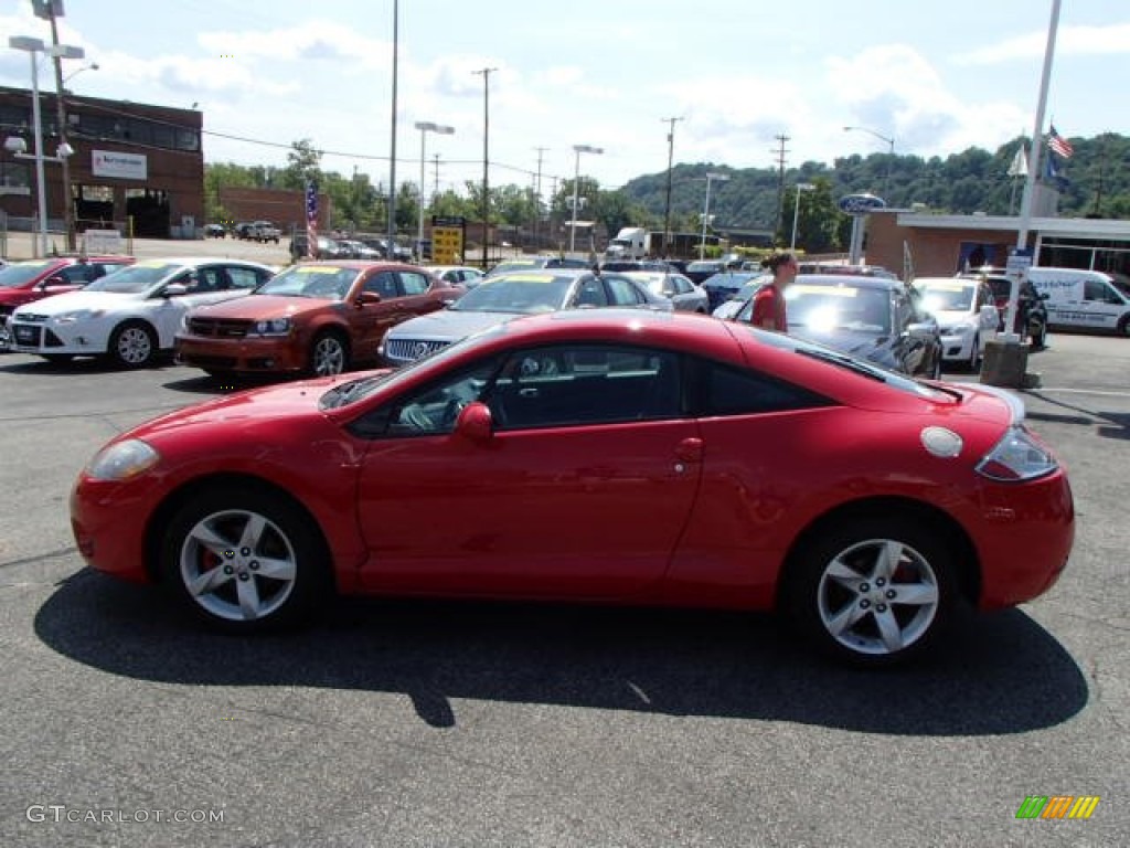 2007 Eclipse GS Coupe - Pure Red / Dark Charcoal photo #5