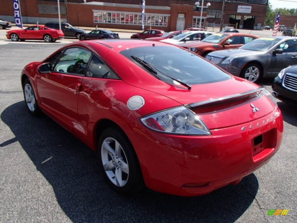 2007 Eclipse GS Coupe - Pure Red / Dark Charcoal photo #6