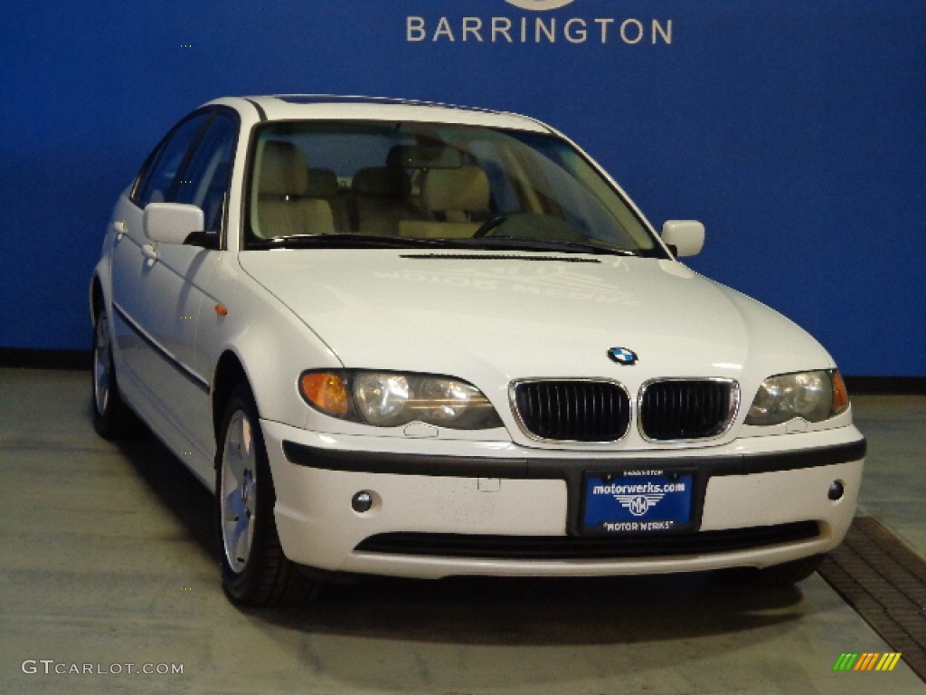 2004 3 Series 325xi Sedan - Alpine White / Black photo #1