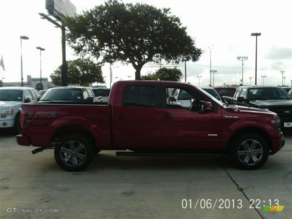 2013 F150 FX2 SuperCrew - Ruby Red Metallic / Black photo #6