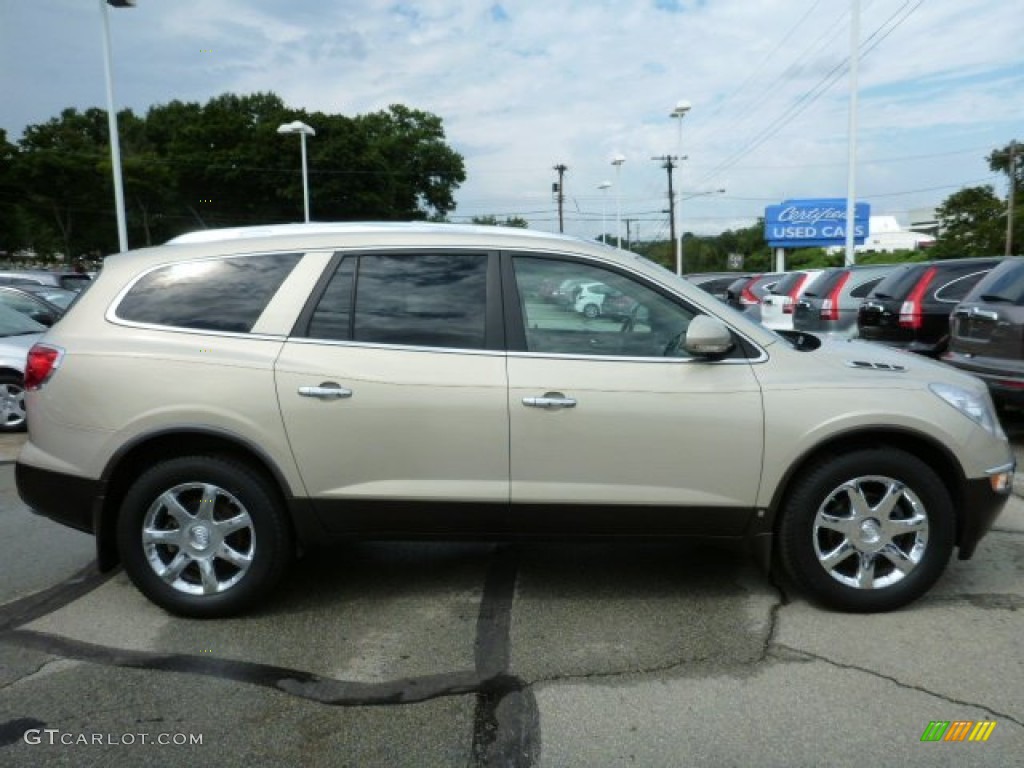 2008 Enclave CXL AWD - Gold Mist Metallic / Cashmere/Cocoa photo #2