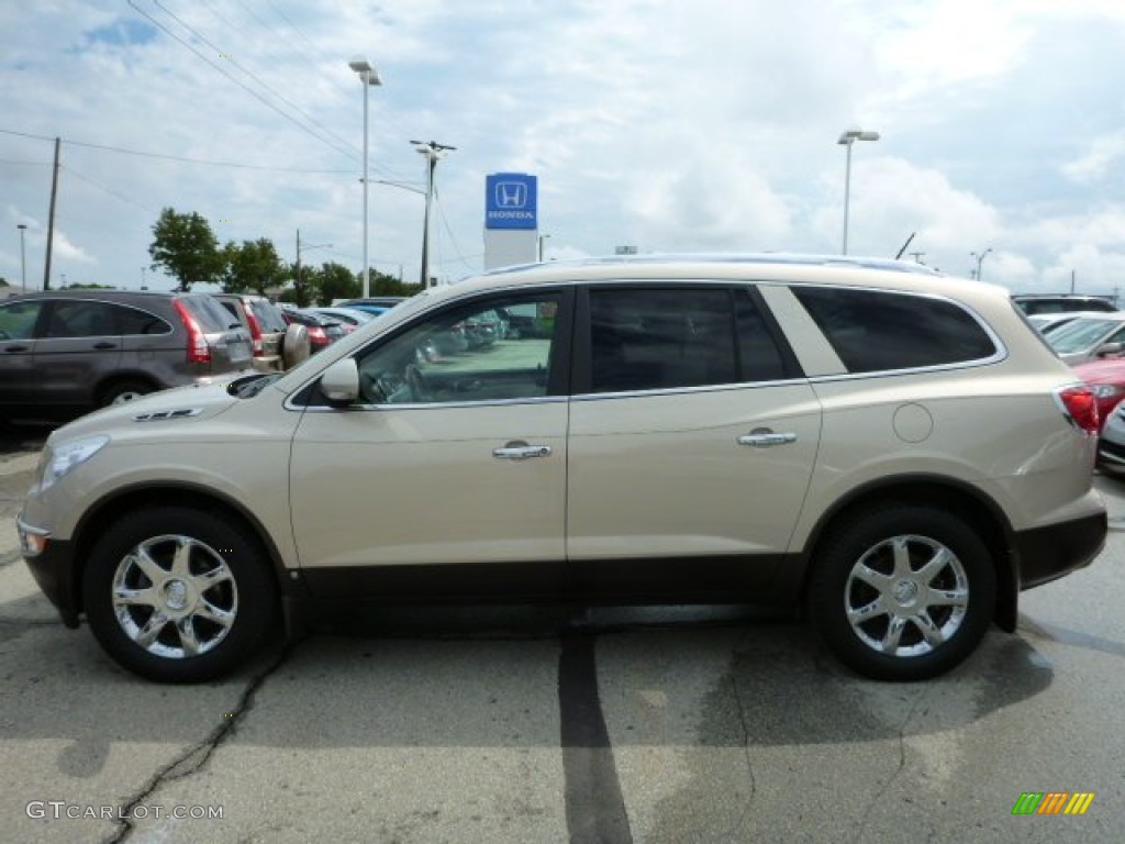 2008 Enclave CXL AWD - Gold Mist Metallic / Cashmere/Cocoa photo #6