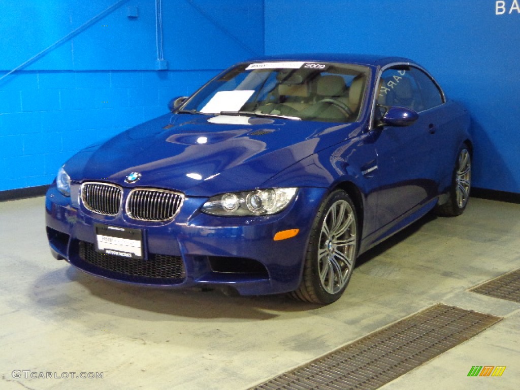 2009 M3 Convertible - Interlagos Blue Metallic / Bamboo Beige Novillo Leather photo #24