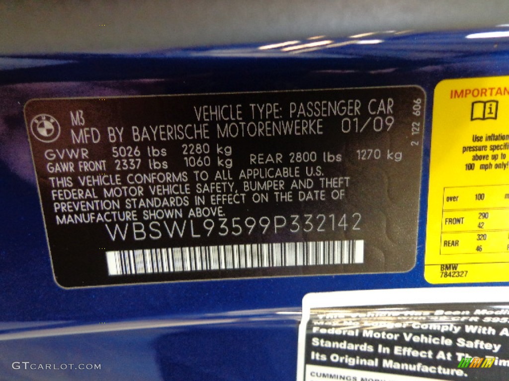 2009 M3 Convertible - Interlagos Blue Metallic / Bamboo Beige Novillo Leather photo #27