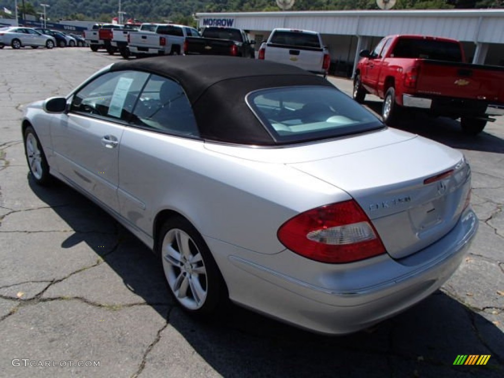 2006 CLK 350 Cabriolet - Iridium Silver Metallic / Black photo #6