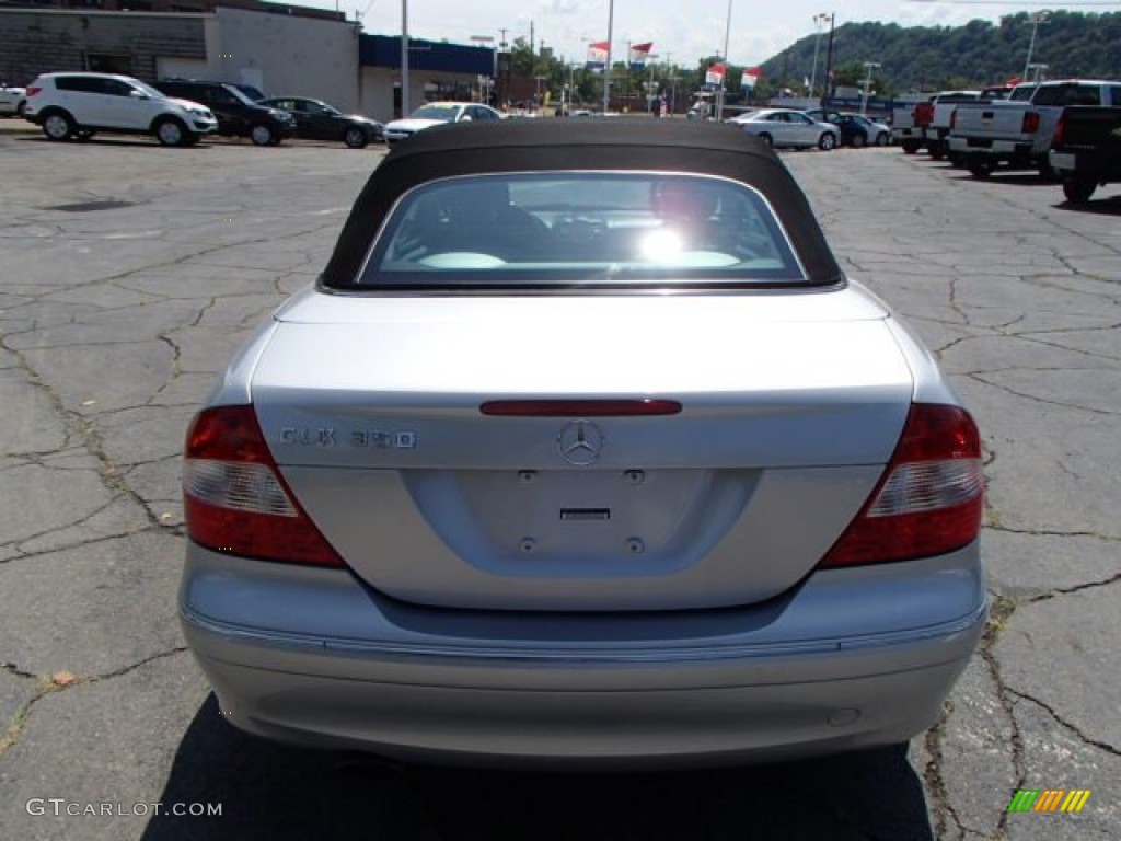 2006 CLK 350 Cabriolet - Iridium Silver Metallic / Black photo #7