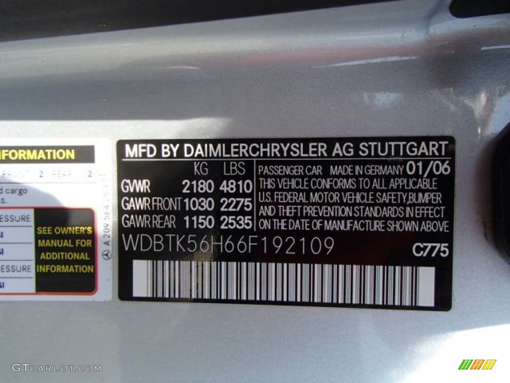 2006 CLK 350 Cabriolet - Iridium Silver Metallic / Black photo #20