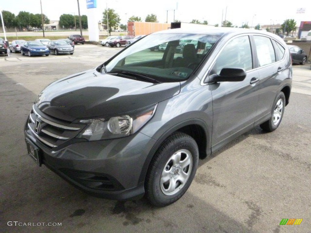 2013 CR-V LX - Polished Metal Metallic / Gray photo #7