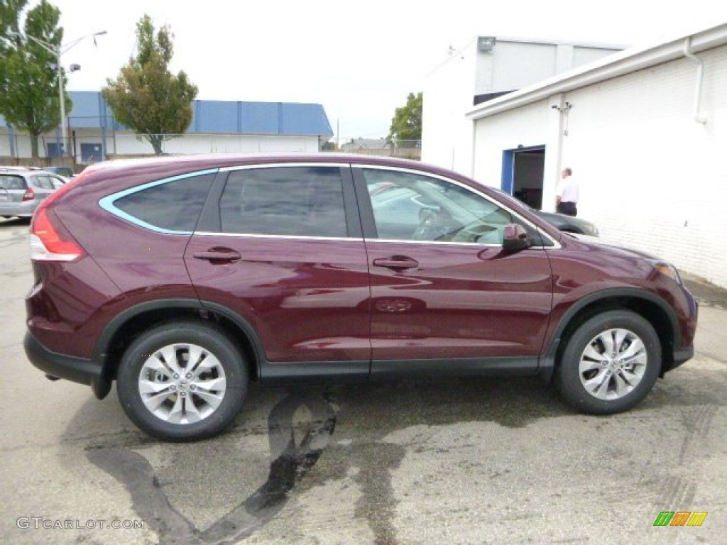 2013 CR-V EX AWD - Basque Red Pearl II / Gray photo #2