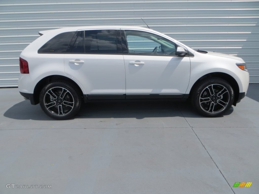 2013 Edge SEL - White Platinum Tri-Coat / SEL Appearance Charcoal Black/Gray Alcantara photo #3